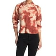 thumbnail image 1 of ABOUND Tie-dye Funnel Neck Thermal Top In Rust Tie Dye size S, 1 of 1