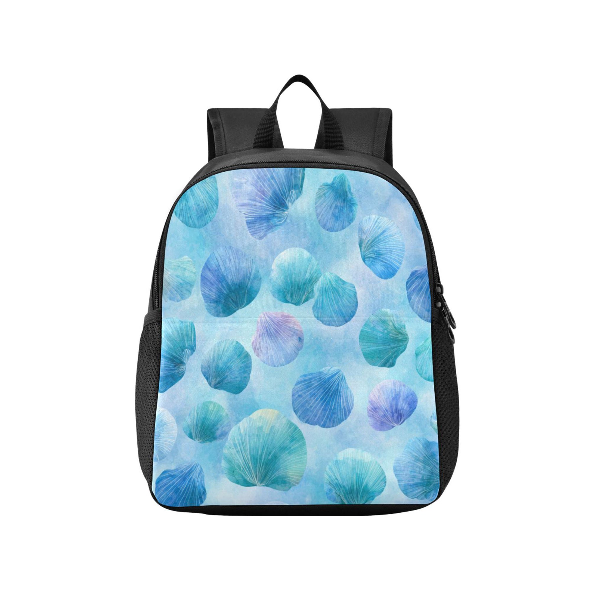 Toddler Backpack Watercolor Seashells Pattern Waterproof Lightweight Backpack Casual Mini Daypack for Daycare & Travel