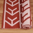 thumbnail image 5 of Contemporary Arrow Indoor/ Outdoor Rug, 5'5" x 7'5", Rust, 5 of 9