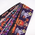 thumbnail image 3 of Cintas de satén de grogrén estampadas para Halloween, suministros de embalaje para decoración artesanal de lazos, 5 yardas 69338, 3 of 4