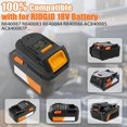 thumbnail image 2 of Adapter for Ridgid AEG 18V Battery to for Milwaukee M18 18V Cordless Tools, Use for Ridgid 18V Platform Batteries (Adapter Only), 2 of 10
