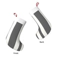 thumbnail image 4 of Flannel Christmas Stocking 17.7×11×7in Soft And Light Touch Good Socks Splicing Design Can Be Used For Hanging Ghostwhite Stripe_1, 4 of 8