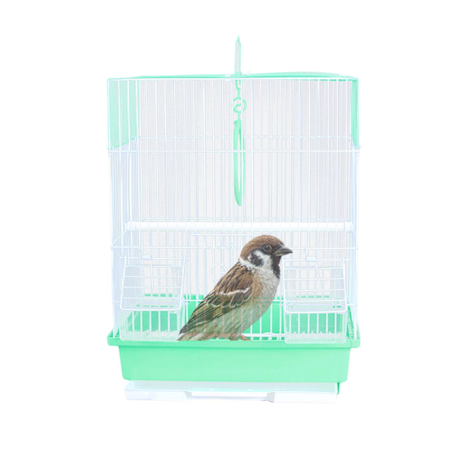 Bird Cage Pet House Stand Cage Birdcage Nest with Standing Pole Hanging Hook Pet Supplies for Parrot Finches Conures Parakeet Accessories Green