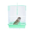 thumbnail image 2 of TISHITA Cage à Oiseaux Maison pour Animal Support Cage Cage à Oiseaux Nid avec Poteau Debout Crochet Suspendu Animal Vert, 2 of 6