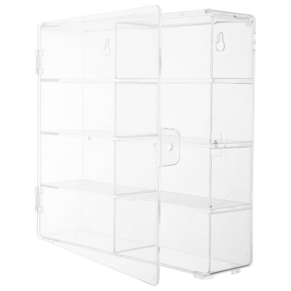 Homoyoyo Transparent Compact Storage Box for 1:64 Scale Model Cars Display and Organization, Display Case