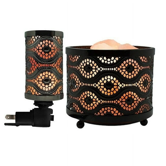 WBM LLC Himalayan Glow Natural Salt 2-Light Night Light