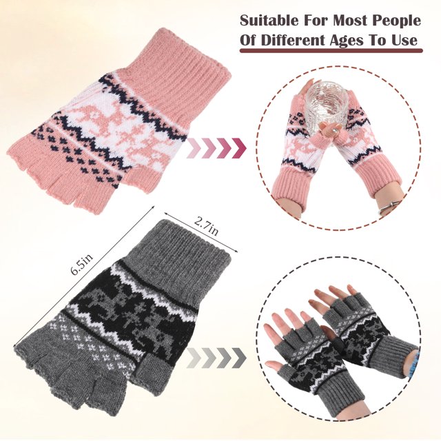 Minnieouse Guantes de punto versátiles para pantalla táctil de invierno, guantes de alta gama de aplicación amplia, guantes de punto con forro guantes y mitones