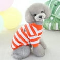 thumbnail image 3 of Pet Spring Fall Stripe Print Small Dogs Puppy Chihuahua Clothes Blouse Jacket, 3 of 8