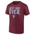 thumbnail image 2 of Men's Garnet Colorado Rapids Best Dad Ever Father's Day T-Shirt, 2 of 3