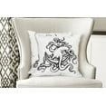 thumbnail image 4 of Ambesonne Octopus Throw Pillow Cover 2 Pack, Nautical Theme Anchor, 20", Black White, 4 of 6