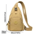 thumbnail image 2 of Xihbxyly Bolsa de Viaje de Gran Capacidad, Bandolera Multifuncional, Nailon Resistente E Impermeable, Diseño Versátil para Senderismo, Ciclismo y Viajes, Almacenamiento Práctico, Tamaño 20 X 10 X 37, 2 of 2