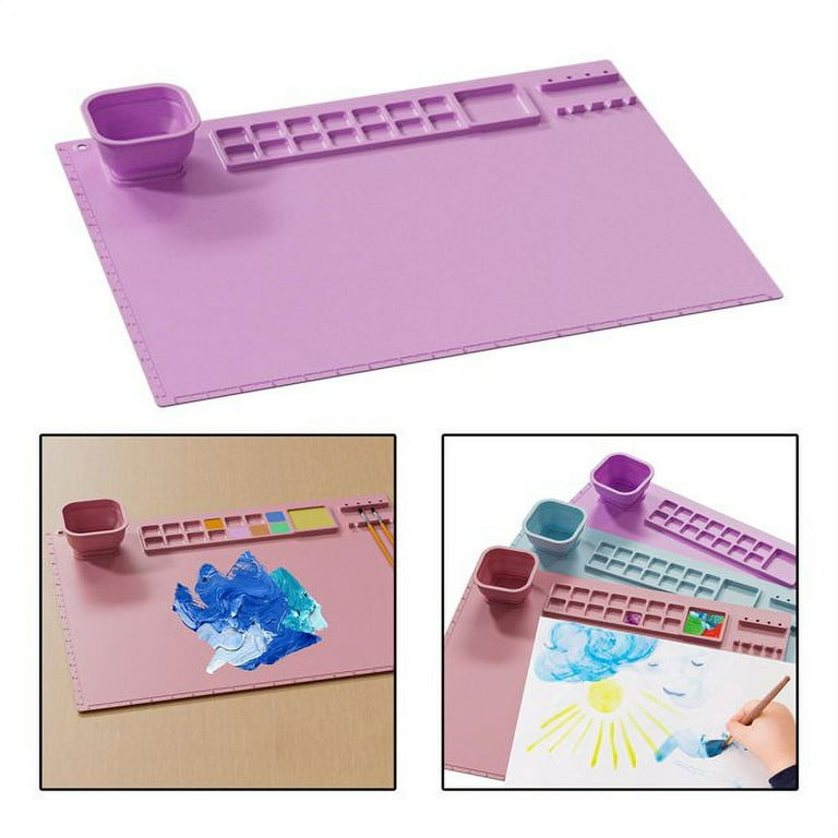 Large Easy Clean Silicone Drawing Craft Mat Non Stick Sheet Art