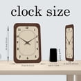 thumbnail image 4 of Vintage Farmhouse Wood Wall Clock Battery Operated 12 Inch Brown Decorative Wall Clocks for Living Room Kitchen Bedroom Mid Century Wall Clock Silent Non-Ticking, 4 of 7