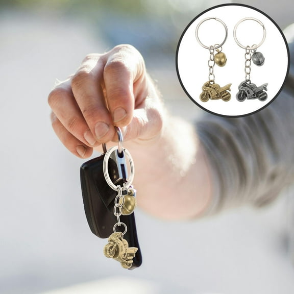 WHAMVOX Motorcycle Model Keychains with Alloy Material for Decor Assorted Color Adds Fashion to Keys and
