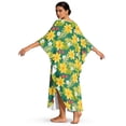 thumbnail image 2 of Xixirimido Vibrant Tropical Floral Print Women Kaftan Dresses Plus Size Swimsuit Coverup Batwing Sleeve Summer Bathing Suit Caftan Loungewear Beach Cover Up, 2 of 7