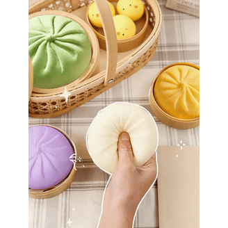 Giant Rainbow Dumpling-vormige Stressbal, Met Ontspannend Gevoel, 8