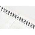 thumbnail image 1 of DreamDrain Professional Stainless Steel Linear Shower Drain Bars Patterned Grate - Easy Installation Shower Drain Hair Catcher Kit (Brushed Finish, 28, 1 of 2