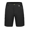 thumbnail image 4 of Mapamyumco Men's Hiking Cargo Shorts Quick Dry Outdoor Stretch Lightweight Shorts with Multi Pocket for Fishing Travel Casual UPF 50 Black XS, 4 of 7
