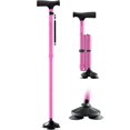 thumbnail image 1 of Bastón HONEYBULL para hombre y mujer: plegable, ajustable, plegable, de pie, con punta pivotante, resistente | Bastones plegables para personas mayores y adultos [Rosa], 1 of 5