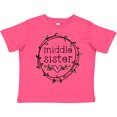 thumbnail image 3 of Inktastic Middle Sister Leaves, Circle, Heart Girls Toddler T-Shirt, 3 of 5