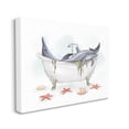 thumbnail image 3 of Stupell Industries Relaxing Dolphins Swimming Bathtub Nautical Starfish Graphic Art Gallery Wrapped Canvas Print Wall Art, Design by Ziwei Li, 3 of 5