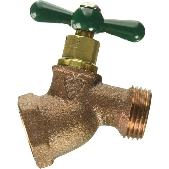 ARROWHEAD BRASS & PLUMBING 353LF 3/4" Female Pipe Thread, Red Brass 3/4" Hose Connection