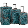 thumbnail image 1 of Luggage Rockland Jungle Softside Upright Blue Leopard, 4 piezas, 1 of 2