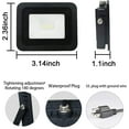 Miwat 10W LED Working Light, IP68 Waterproof Outdoor Floodlight with