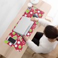 thumbnail image 3 of Long Mouse Pads for Desk,Red Christmas Decoration Pattern Desk Mats on Top Of Desks, Desk Mouse Pad Extra Large with 3mm Non-Slip Base and Stitched Edge for Gaming,Office,Work,Home 31.5x11.8in, 3 of 5
