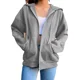 thumbnail image 1 of Sudadera Mujer Con Capucha De Cremallera Jogging Fitness, 1 of 6