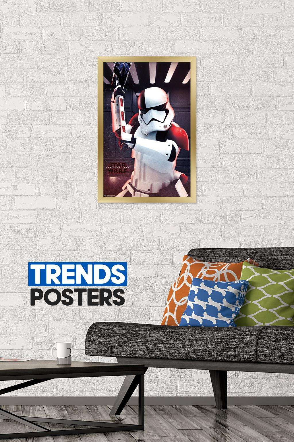 Star Wars: The Last Jedi - Executioner Wall Poster, 14.725" x 22.375", Framed