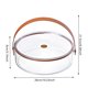 thumbnail image 3 of Bandeja de servicio dividida transparente portátil Plato de platos de servicio redondo para fiesta en casa, 3 of 5