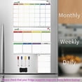 thumbnail image 1 of Dry Erase Calendar Whiteboard Magnetic Calendars For Refrigerator Habit Tracker Weekly Whiteboard Calendar Set For Family Home School Fridge, 1 of 3