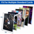 thumbnail image 5 of Pochettes pour Cartes à Collectionner Étui Rigide en Plastique Transparent Support 42 Pcs Cartes de Baseball Topload, 5 of 5