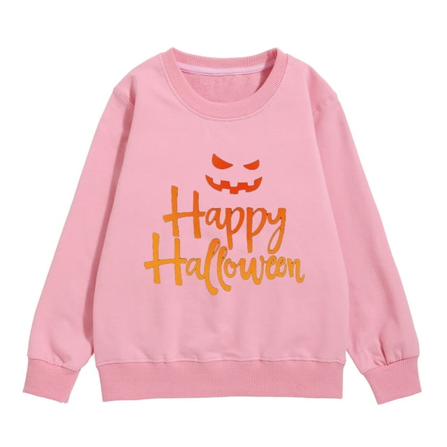 GDREDA Sweat à Capuche d'Automne pour Filles, Sweat Imprimé pour Tout-Petits, Manches Longues, Col Rond, Pull Décontracté Ample (Rose, 11-12 Ans)