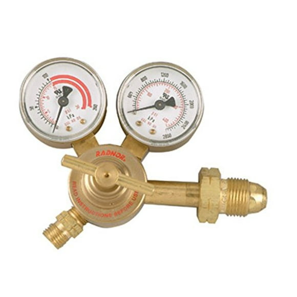 Radnor Model 150-15-150 Victor Style Light-Duty Acetylene Single Stage Regulator, CGA-510