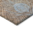 thumbnail image 3 of Addison Rugs Chantille Indoor/Outdoor Transitional Floral Brown Machine Washable Rectangle Rug, 3' x 5', 3 of 8