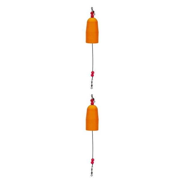 Eigraketly Caña de pescar a la deriva, boya de alarma de deriva brillante de espuma, marcador de corcho emergente, accesorios de equipo de pesca, naranja naranja cuadrada 2piezas Eigraketly CBP363464