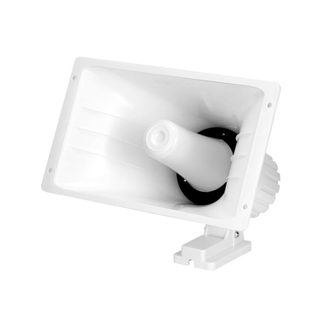 Altavoz Power Horn QWORK 50 W 8 ohmios para interiores y exteriores, blanco