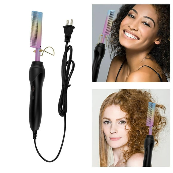 cabellero 2 en un, , cepillo, antiescaldado, enchufe eléctrico . UU., mujeres y hombres shamjiam  Peine alisador de pelo