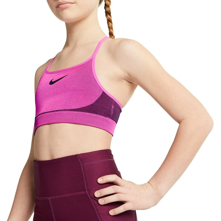Nike Bra Girls Extra Small Pink Sports Bra Dri-Fit Trophy Training