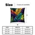 thumbnail image 5 of Tropical Jungle Palm Leaves Chair Pillow Covers Set with Unique Patterns for Bed and Throw Pillows - Sizes 16x16, 18x18, 20x20 Inches for Various Occasions - Set of 2 Items, 5 of 6