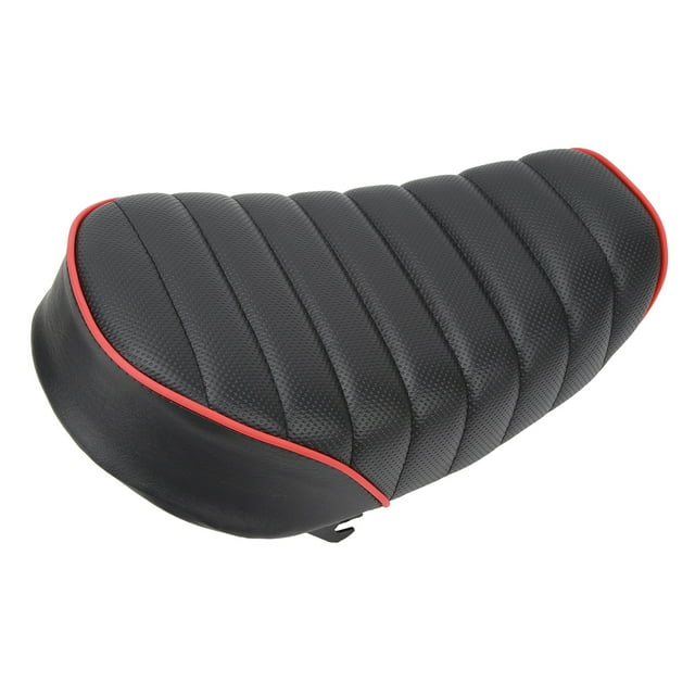 Asiento De Cuero De PU, Asientos Retro Con Cojín De Sillín Fáciles De Instalar Para Motocicleta