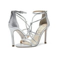 thumbnail image 5 of Jessica Simpson Josy Sandals Women Stiletto Strappy Heeled Formal Pumps Dress (Silver, 9.5), 5 of 5