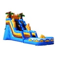thumbnail image 4 of JumpOrange Commercial Grade Water Slide Inflatable with Pool for Kids and Adults (with Blower), Oasis Theme, 4 of 5