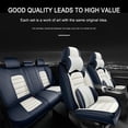 thumbnail image 2 of 5PCS Leather Seat Covers for Toyota 98% Car Models Non-slip Car Seat Protectors Easy to Install and Clean（With Two Pillows,White/Blue）, 2 of 6