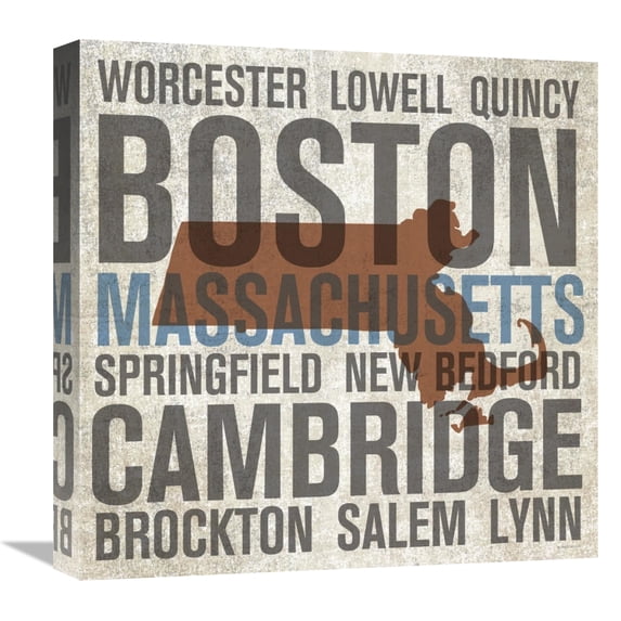 Global Gallery's 'Massachusetts' By Michael Mullan Stretched Canvas Wall Art