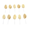 thumbnail image 3 of 200 hojas artificiales de plantas, rosas artificiales, hojas falsas, decoración del hogar, plantas de interior, accesorios para arreglos florales - Dorado, 3 of 5