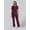 Velvet Plum, variant on Ultimate Women’s Antimicrobial Drawstring Straight Leg Scrub Jumpsuit, Sizes XS–2XL