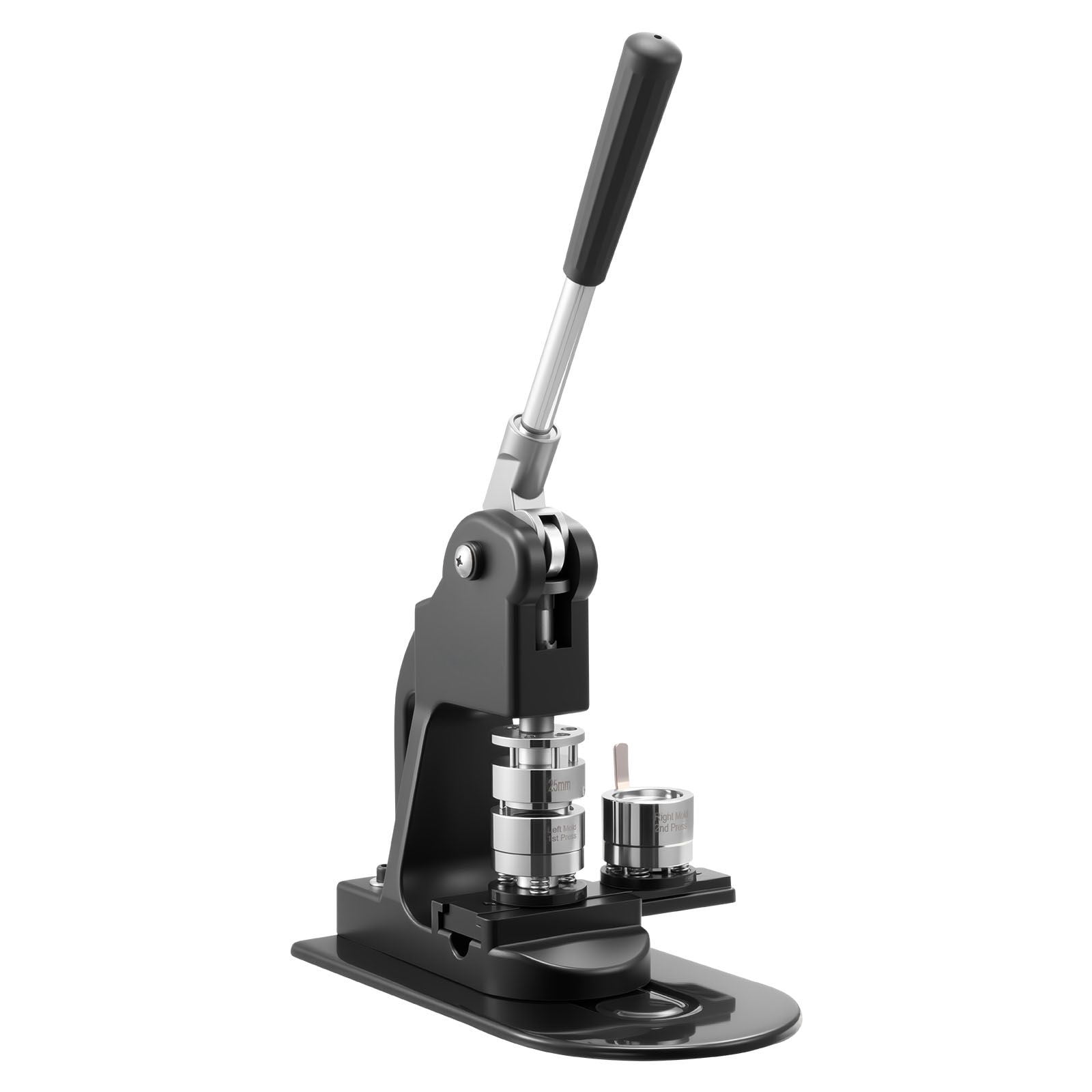 Button Maker Machine 1 Inch, Pin Badge Maker with 500 Parts, Circle Cutter Ergonomic Handle for DIY Personalized Badges